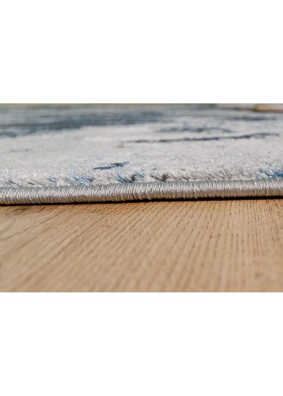 Tapete Abstracto Azul con Efecto Piedra en Gris