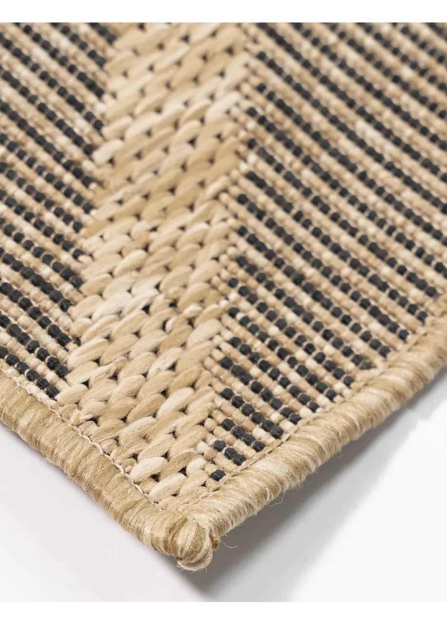 Tapete Moderno Gris con Enrejado Diagonal en Beige