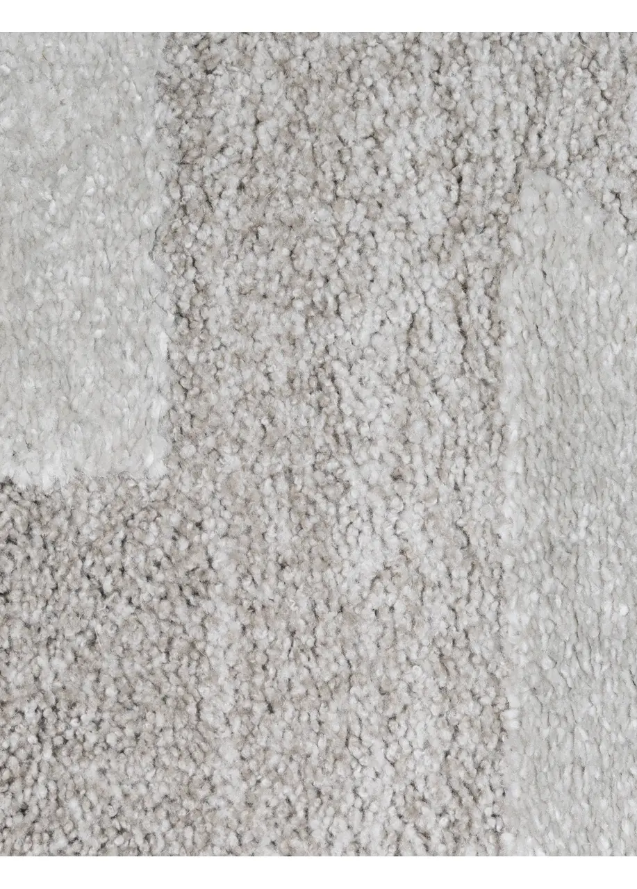 Tapete Moderno Gris con Formas Orgánicas en Relieve