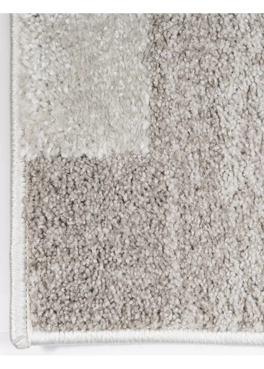 Tapete Moderno Gris con Formas Orgánicas en Relieve
