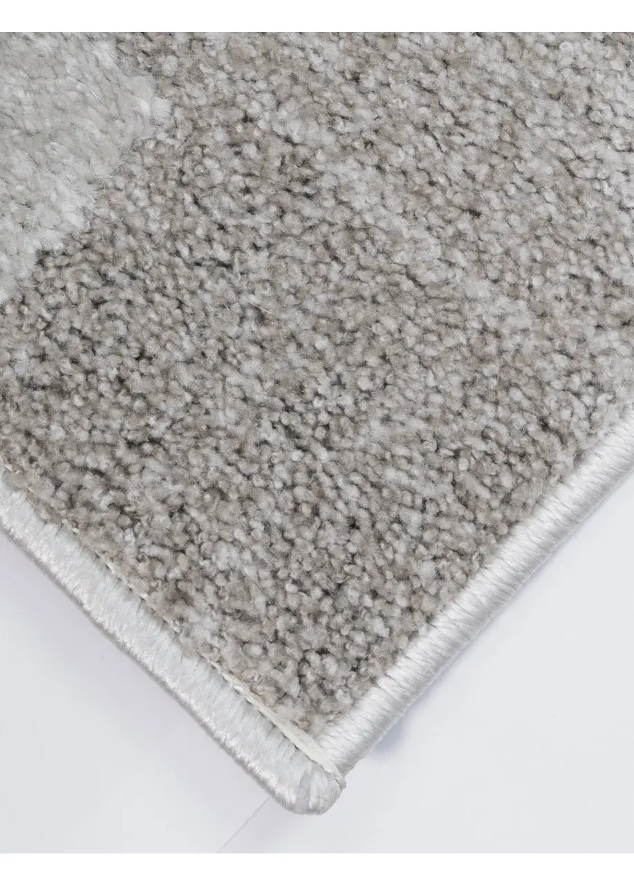 Tapete Moderno Gris con Formas Orgánicas en Relieve