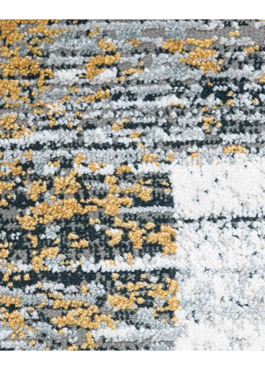 Tapete Moderno Gris con Trazo Orgánico en Negro