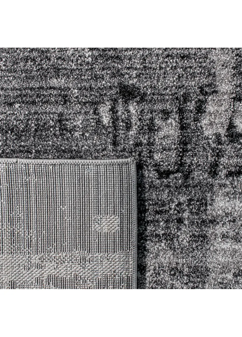 Tapete Abstracto Gris Oscuro con Trazos en Blanco