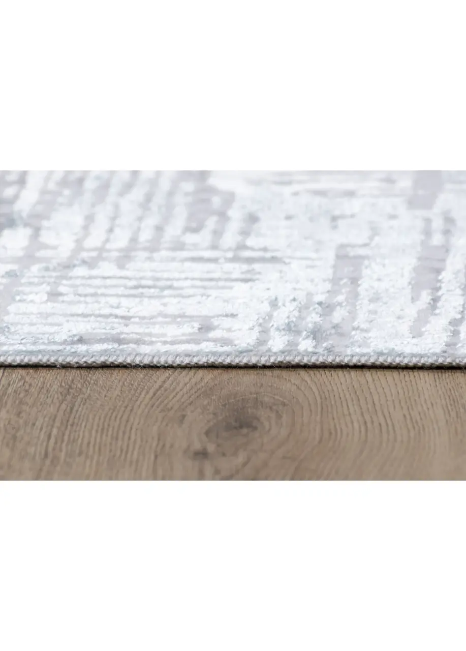 Tapete Abstracto Beige con Manchas en Azul Verdoso