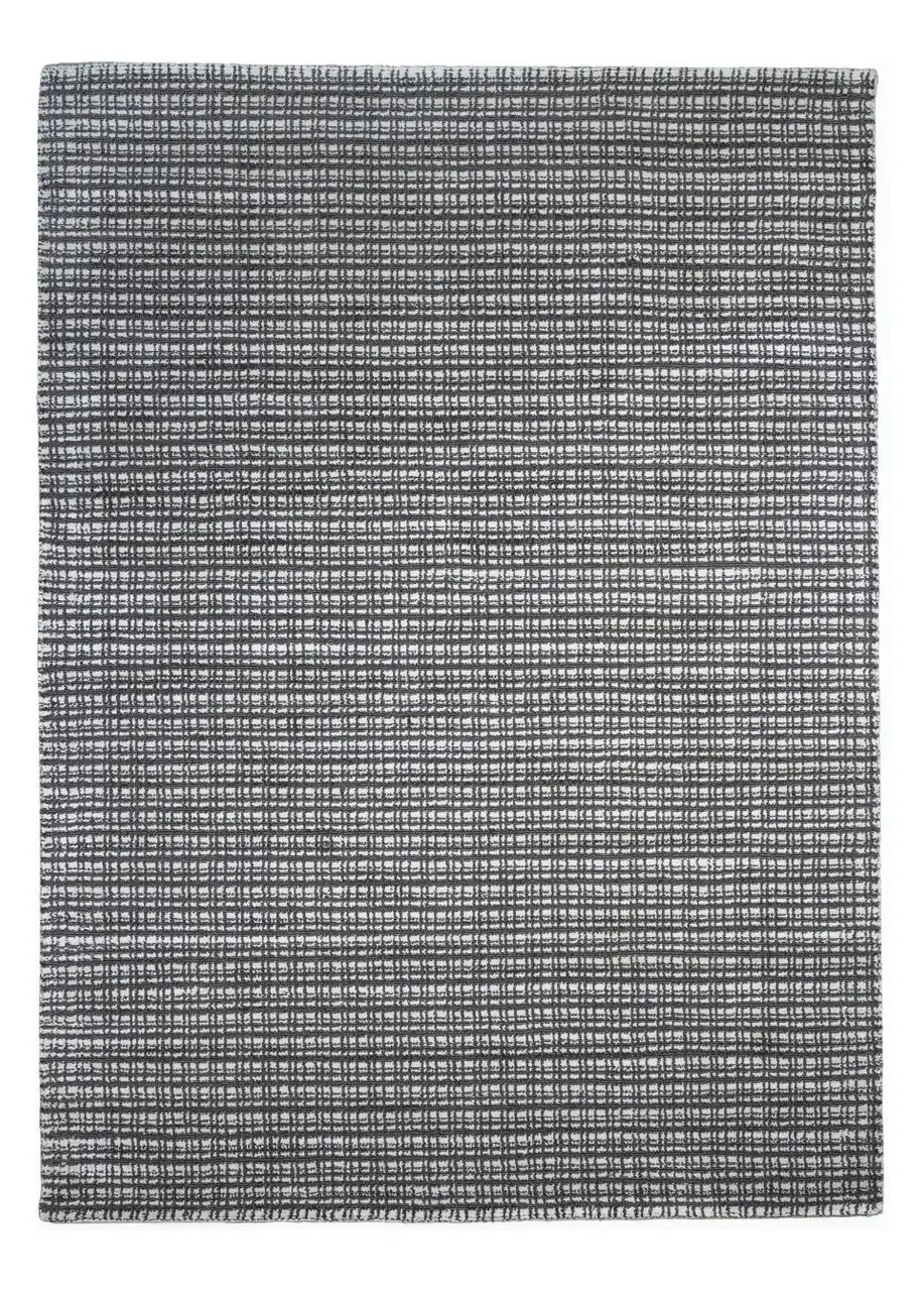 Tapete Texturizado Gris Oscuro con Retícula de Punto