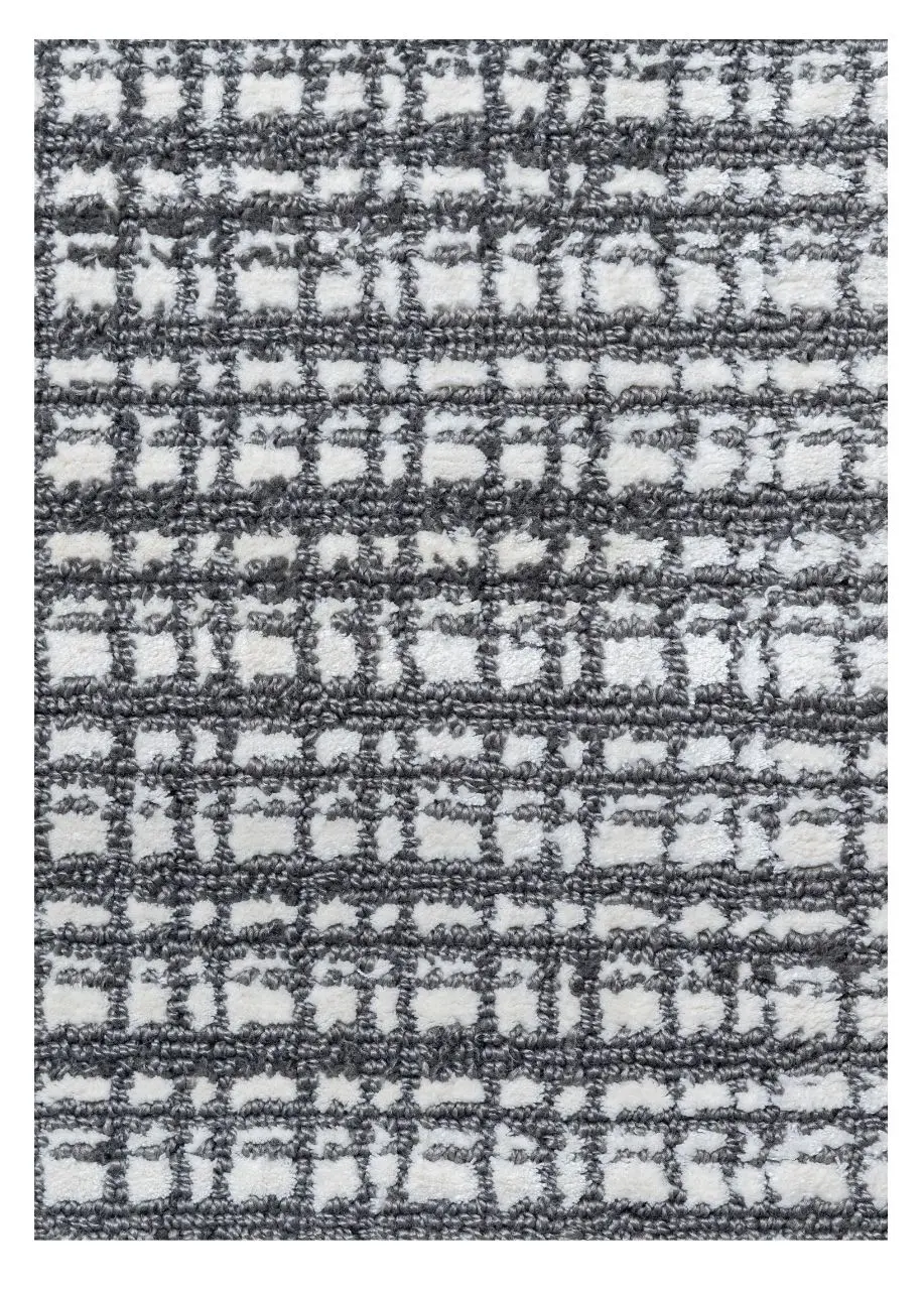 Tapete Texturizado Gris Oscuro con Retícula de Punto
