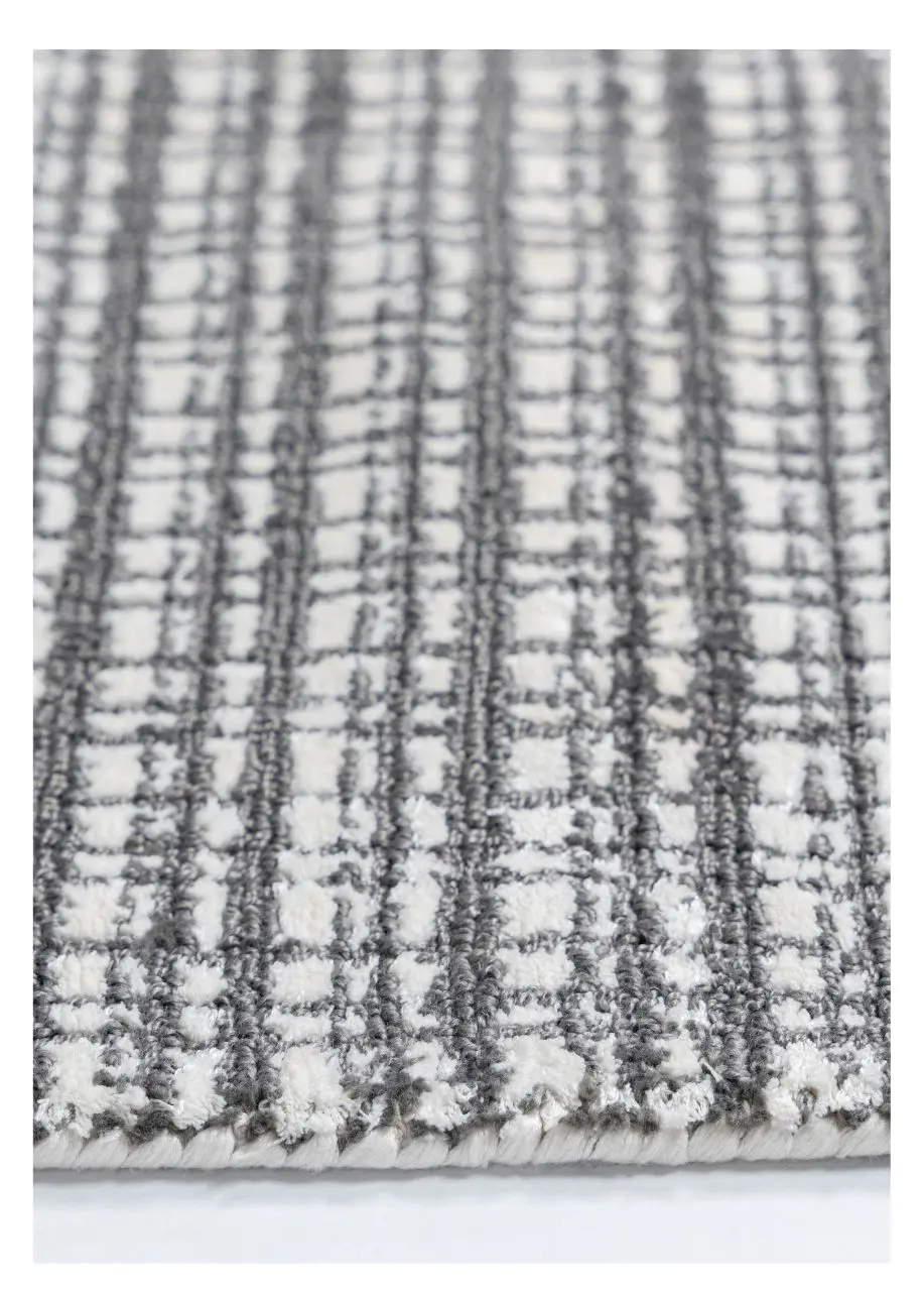 Tapete Texturizado Gris Oscuro con Retícula de Punto