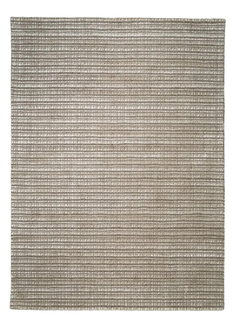 Tapete Texturizado Taupe con Retícula de Punto