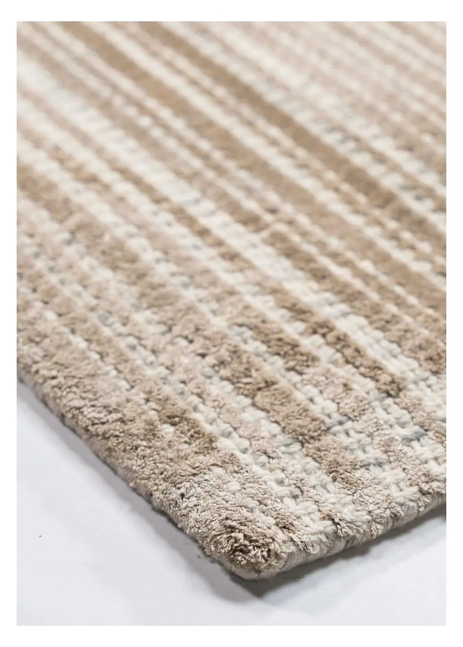 Tapete Texturizado Taupe con Veta Horizontal Lustrosa